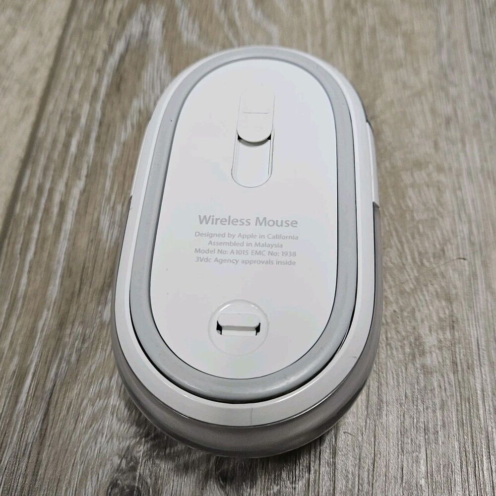 Apple A1015 Wireless Bluetooth Mouse White Vintage Y2K - Picture 2 of 6
